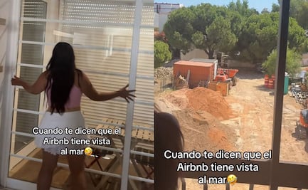 Turistas alquilan departamento con vista al mar y al llegar había una construcción; video se viraliza en TikTok