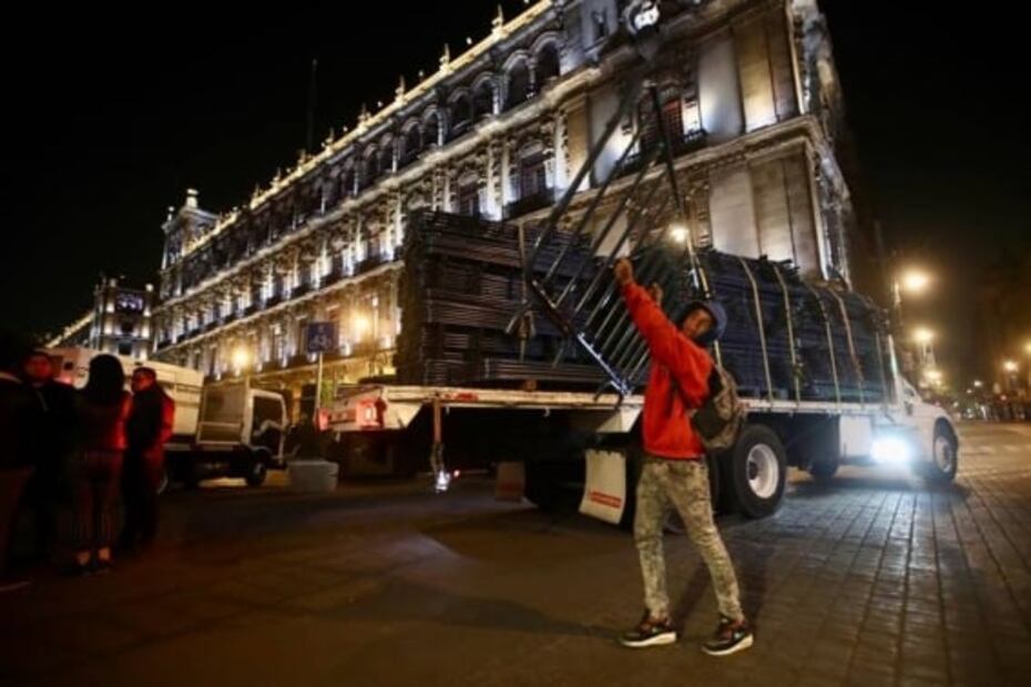 "Blindan" Palacio Nacional y Bellas Artes ante protestas contra GN en el Metro