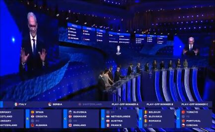VIDEO: Escándalo en el sorteo de la EURO 2024; la ceremonia fue interrumpida por un video de gemidos