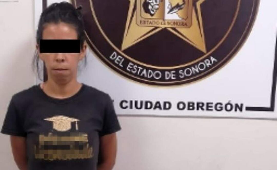 Ana Cristina “N”, de 34 años, fue vinculada a proceso por el delito de maltrato infantil cometido contra su hijo en Sonora (01/07/2025). Foto: Fiscalía de Sonora
