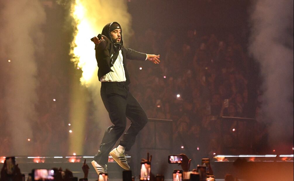 Bad Bunny se encuentra de gira por EU. Foto: AFP.