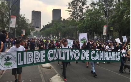 Marchan por "los derechos al pacheco" en CDMX 