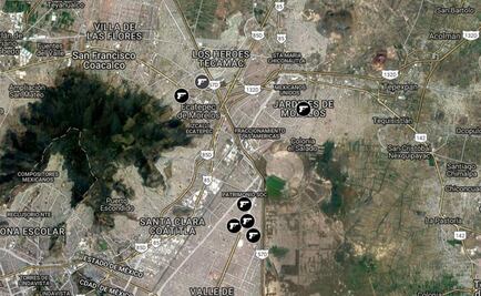 Mapa. Las colonias más peligrosas de Ecatepec 