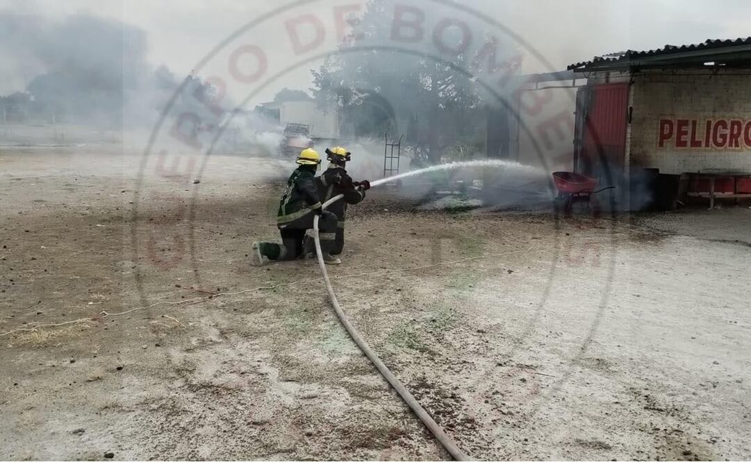 Bomberos de Protección Civil de Zumpango y Jaltenco. Foto: Especial