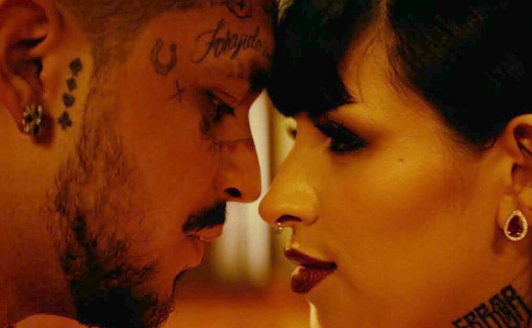 Christian Nodal y Cazzu en el video "Cazzualidades" | Fuente: YouTube