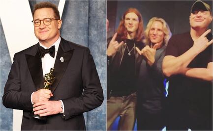 Tras ganar el Oscar, Brendan Fraser acude a un bar con su hijo y convive con los comensales 