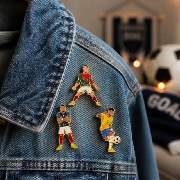 Pines mundialistas. Foto: Etsy
