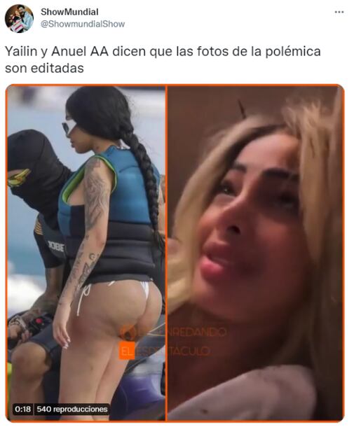 Foto de Yailin La más viral en bikini desata críticas; Anuel la defiende