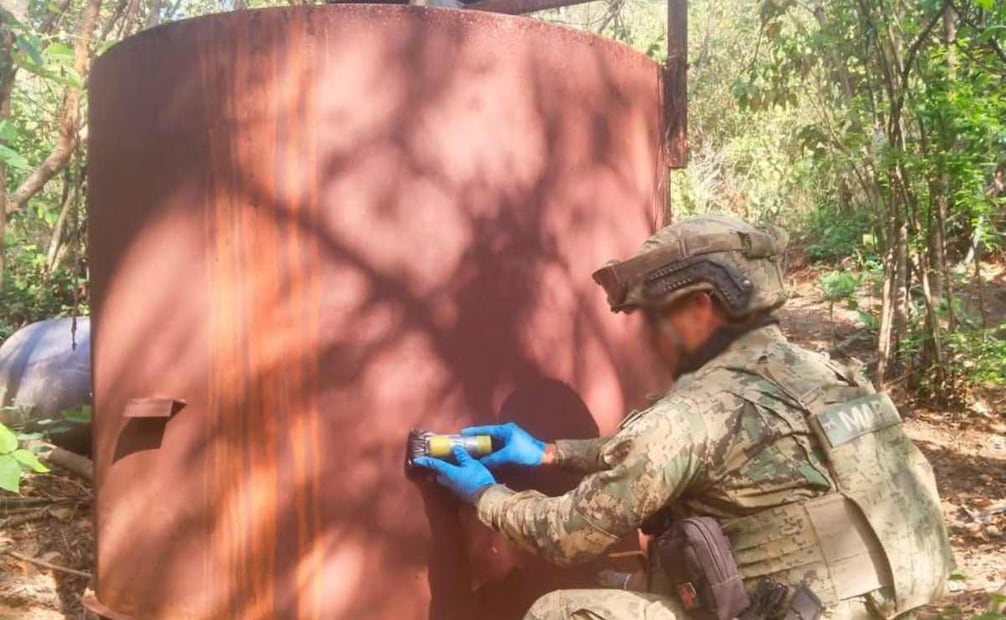 Semar destruyen laboratorios clandestinos. Foto: Especial