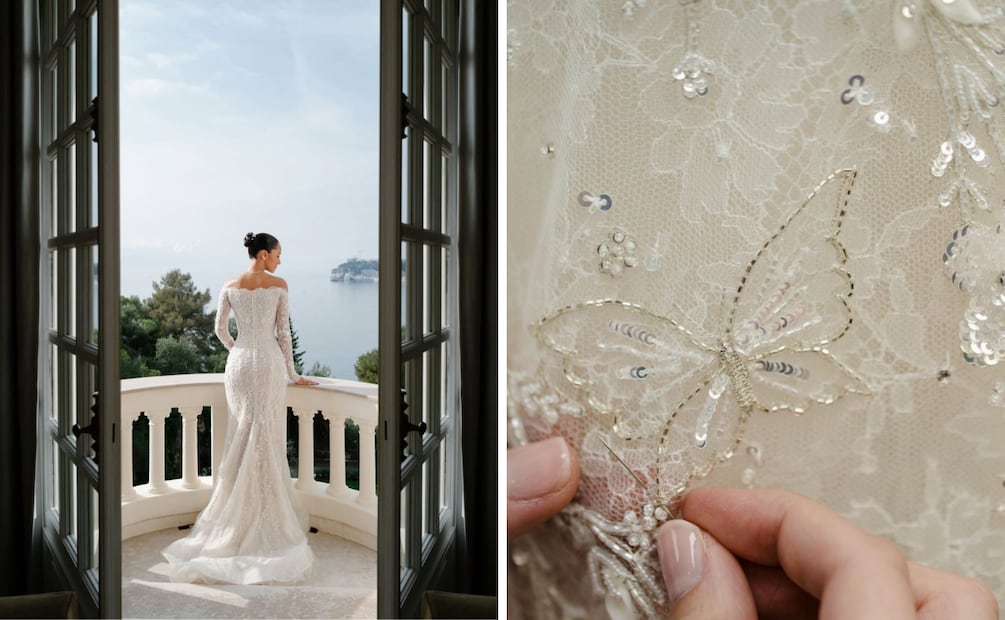 Mariposas bordadas que simbolizan transformación y nuevos comienzos. Foto: Instagram @alexandramalenaleclerc, @germanlarkin, @gregfinck, @side.quest