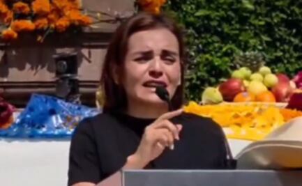 “No mataron al presidente de Uruapan, mataron al mejor presidente de México”: esposa de Manzo durante homenaje al alcalde