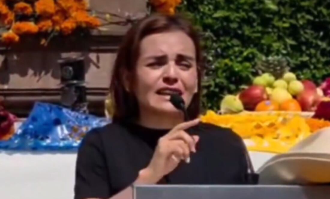 Grecia Quiroz García, esposa del alcalde de Uruapan Carlos Manzo. Foto: Captura de pantalla