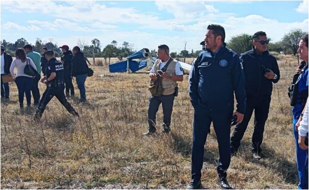Avioneta de escuela de pilotos se desploma