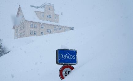 Nieve amenaza foro de Davos