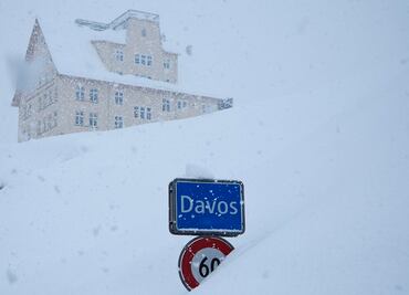 Nieve amenaza foro de Davos