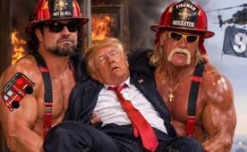 Trump dice que dos bomberos "fuertes" lo alejaron de la Zona Cero tras los ataques del 11-S; le llueven memes