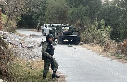 FOTOS: Enfrentamiento entre militares y hombres armados deja 3 muertos en Zacualpan