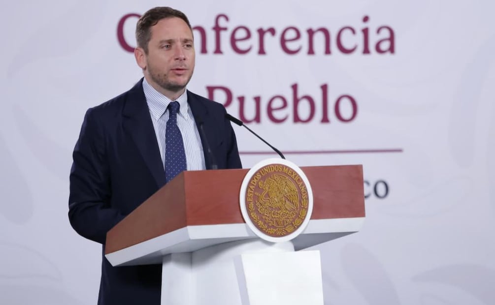 Eduardo Clark García, subsecretario de Integración Sectorial y Coordinación de Servicios de Atención Médica en la Secretaría de Salud durante la mañanera del 7 de abril del 2026. Foto: Fernanda Rojas / EL UNIVERSAL