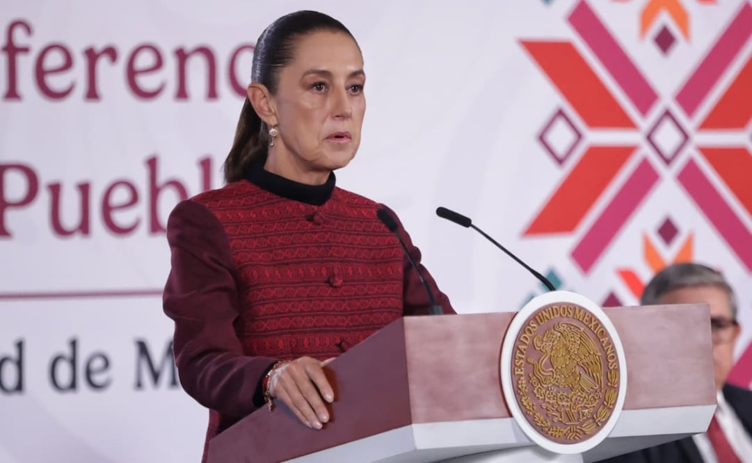 La Mañanera del Pueblo encabezada por la presidenta Claudia Sheinbaum Pardo en el Salón Tesorería de Palacio Nacional. Foto: Fernanda Rojas/EL UNIVERSAL