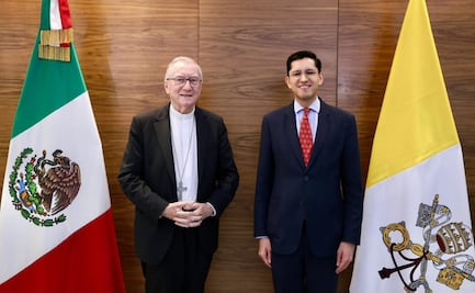 Canciller Velasco se reúne con Pietro Parolin, secretario de Estado del Vaticano; abordan relación bilateral