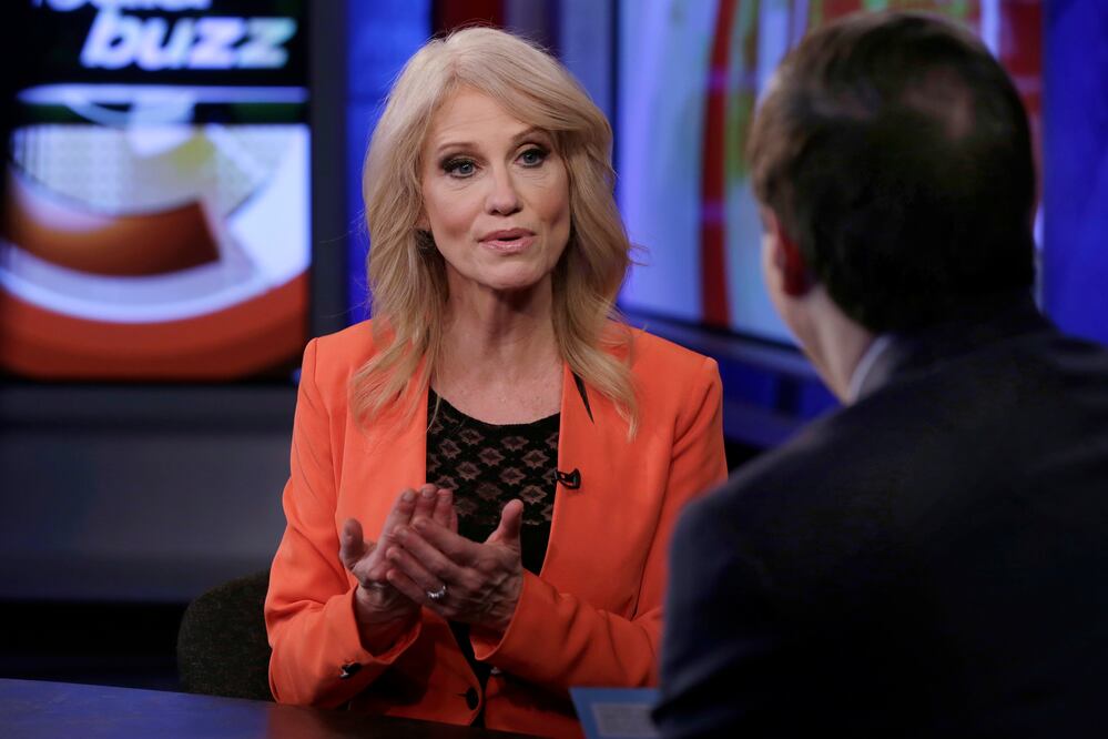 La asesora de la Casa Blanca Kellyanne Conway en entrevista con "MediaBuzz" (AP)