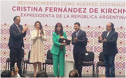 Gobierno de la CDMX nombra "huésped distinguida" a Cristina Fernández, expresidenta de Argentina
