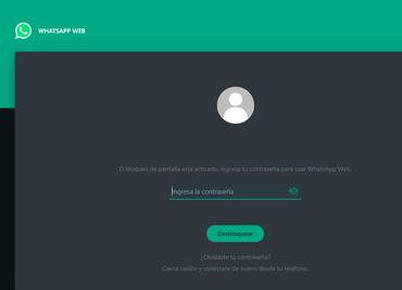 ¿Cómo bloquear tu pantalla en WhatsApp Web?
