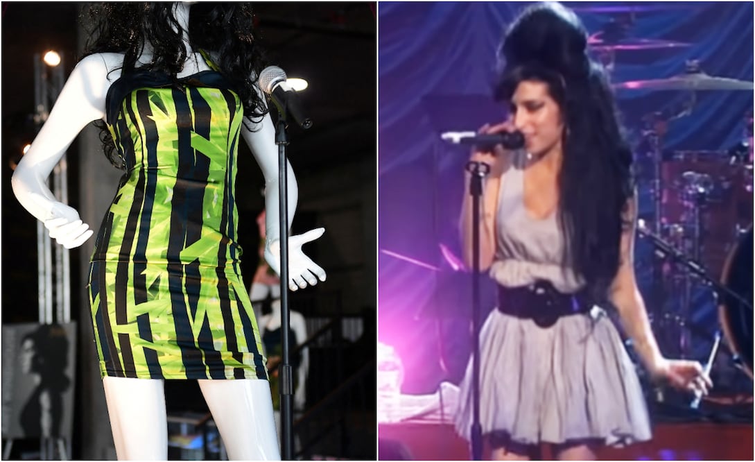 Diferentes prendas de la cantante Amy Winehouse (1983 - 2011), han sido ventidas por dos de sus amigas.
Fotos: AFP / Frederic J. Brown & YouTube