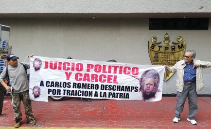 Disidentes petroleros protestan contra Romero Deschamps 