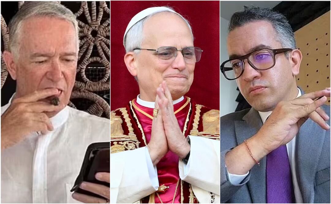 Por medio de la plataforma X, el fundador de Grupo Salinas reaccionó al momento histórico, acompañado de una foto del nuevo papa. Foto: X y AFP