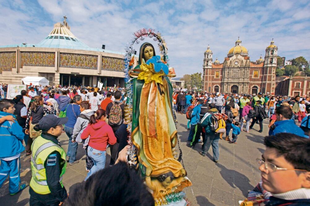 Peregrinos de Atlacmulco arriban a la Basílica de Guadalupe FOTO ilustrativa Archivo: EL UNIVERSAL