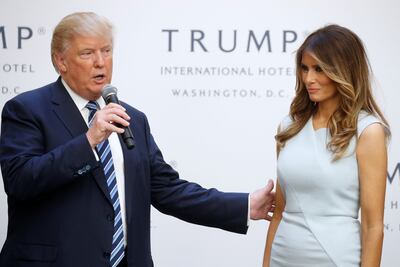Melania dará "grandes discursos" previo a cierre de campaña: Trump