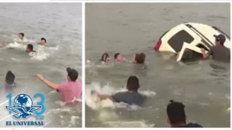 Camioneta se hunde con familia a bordo en presa de Jalisco