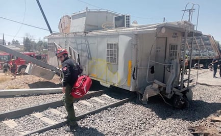 Se descarrilan dos vagones de tren en Zacatecas; uno pertenece a la Guardia Nacional