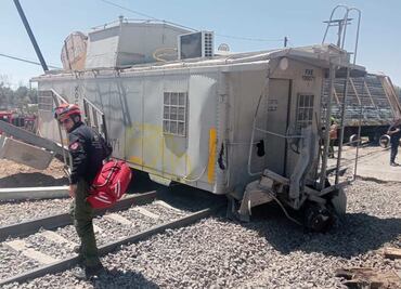Se descarrilan dos vagones de tren en Zacatecas; uno pertenece a la Guardia Nacional