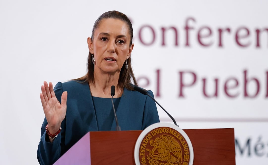 Conferencia matutina de la presidenta Claudia Sheinbaum Pardo el 19 de mayo de 2025. Foto: Diego Simón Sánchez / EL UNIVERSAL