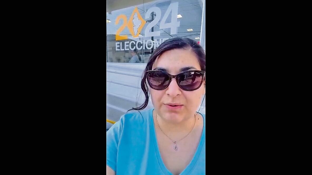 Linda Padilla, ahora excandidata a Ciudad Guadalupe. Foto: Tomada de video