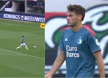 VIDEO: El polémico gol de Santiago Giménez que fue anulado en la Eredivisie