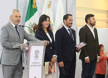 Ramírez Bedolla respalda nuevo modelo educativo de Claudia Sheinbaum en Michoacán