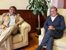 Hermanos Monreal evitan saludarse; Saúl, David y Ricardo acompañaron a Sheinbaum en mitin de Zacatecas