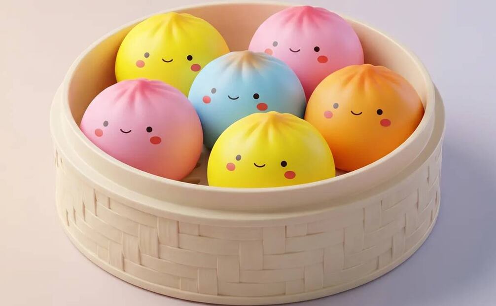 Dumpling Squishy, juguete viral por su peculiar forma y de colores llamativos / Foto: Squishy Dumpling Co.