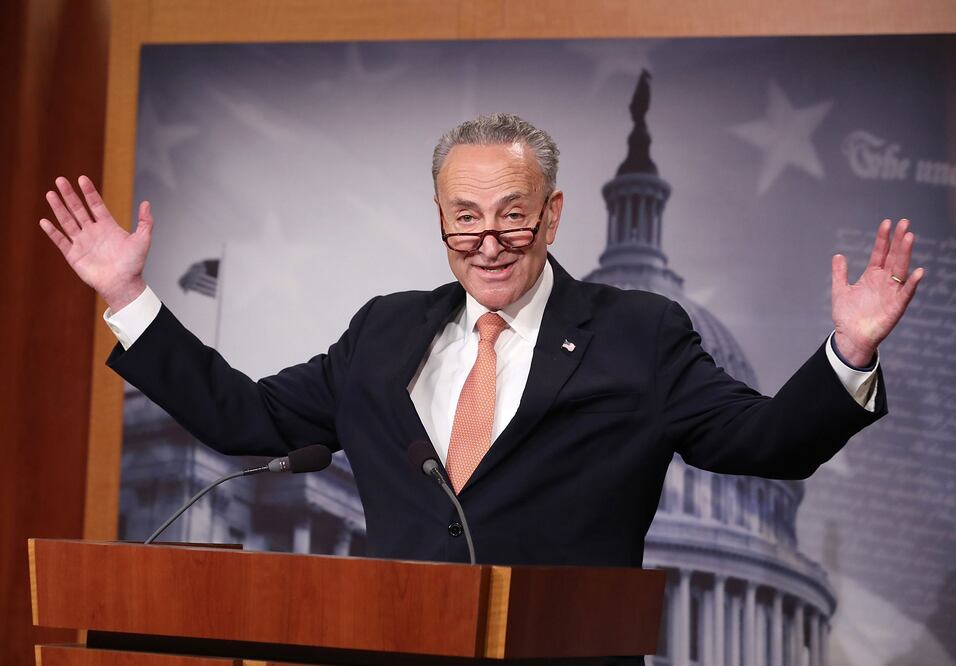 Chuck Schumer, líder de los senadores demócratas (Foto: AFP)