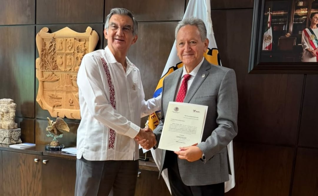 Américo Villarreal nombra nuevo secretario de Salud en Tamaulipas; releva a la doctora Adriana Marcela.
Foto: Especial.
