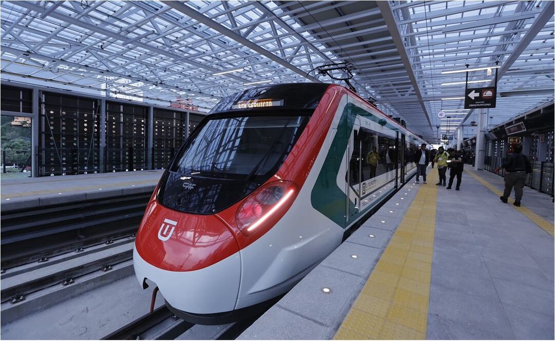 Tren Interurbano llega a la CDMX; AMLO y Sheinbaum inauguran estación Santa Fe. Foto: Jorge Alvarado/EL UNIVERSAL
