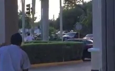 Captan en video balacera en Cancún