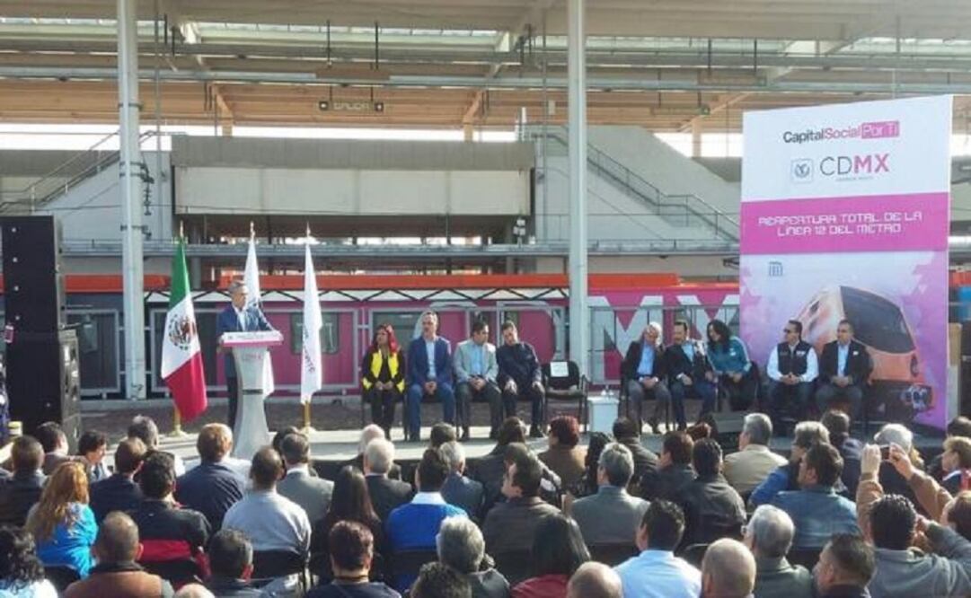 Mexico City mayor Miguel Ángel Mancera said that L12 will be permanently supervised. (Photo: Adrián Hernández / EL UNIVERSAL) 