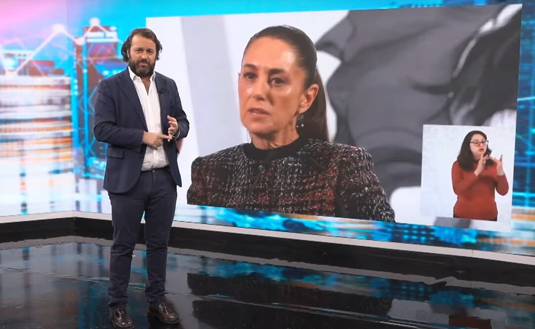 El presentador Jose Antonio Vizner comparó a la presidenta Claudia Sheinbaum con Ursula Von der Leyen. Foto: YouTube