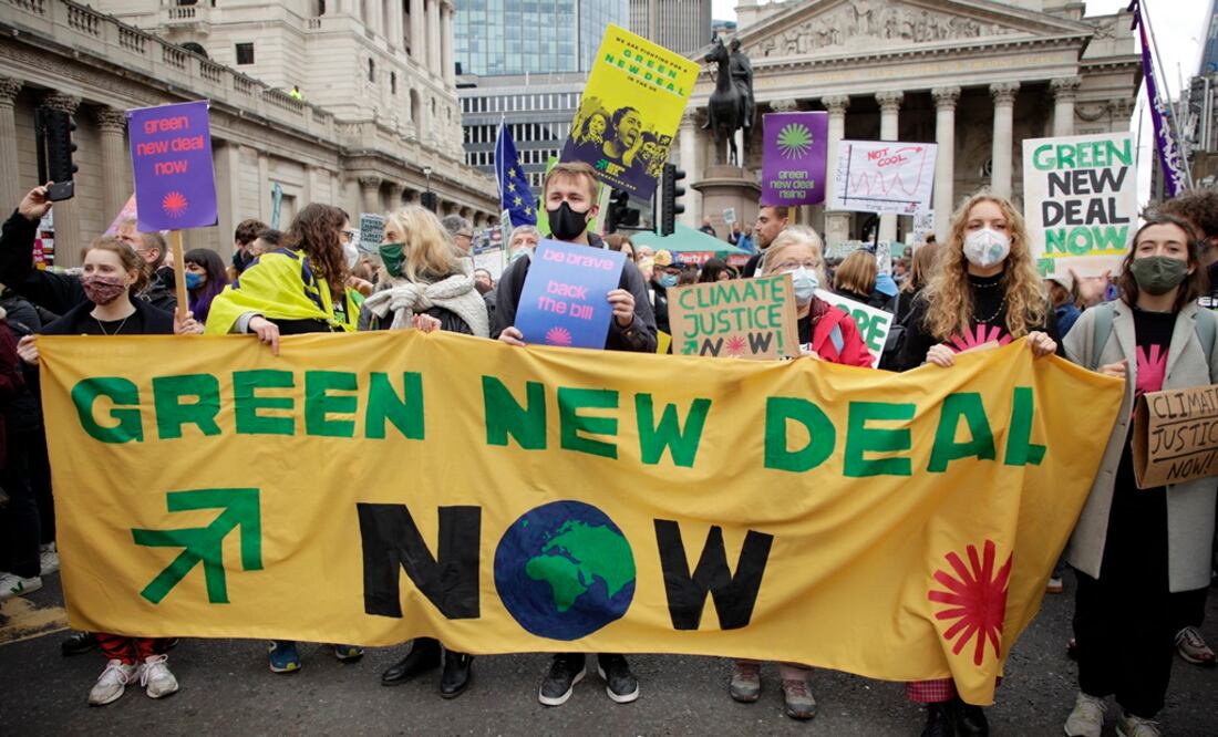 Muchas personas de todo el mundo están participando en las protestas cuando finaliza la primera semana de la COP26. Foto: AP
