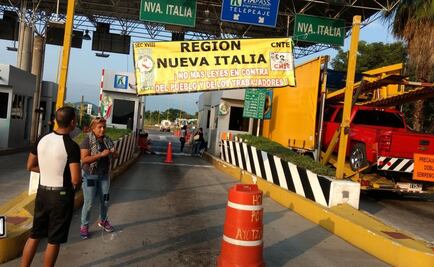 CNTE se moviliza y toma casetas en Michoacán 