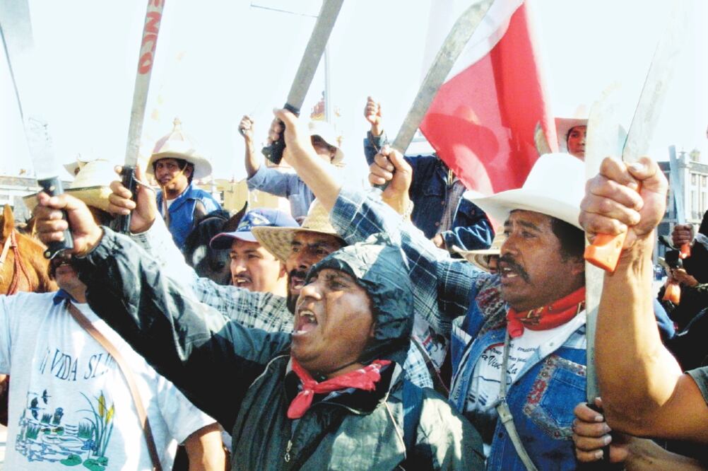 El Frente de Pueblos en Defensa de la Tierra nació como protesta a la construcción del aeropuerto. (ARCHIVO EL UNIVERSAL)